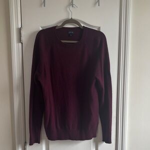 J. Crew Deep Burgundy Knit Pullover